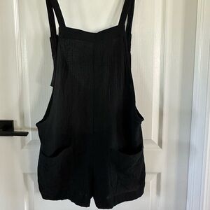 Black Sleeveless Romper